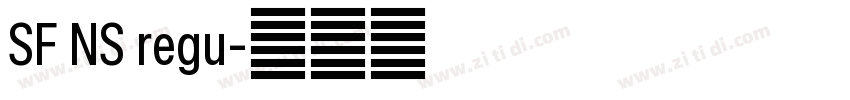 SF NS regu字体转换